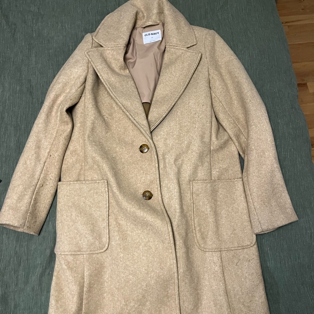 Old Navy Women's Beige Trench Coat